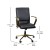 Flash Furniture GO-21111B-BK-GLD-GG Black Designer Executive LeatherSoft Office Chair with Brushed Gold Base and Arms addl-4
