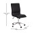 Flash Furniture GO-21111-BK-GG Mid-Back Armless Swivel Task Office Chair with LeatherSoft and Adjustable Chrome Base, Black addl-4