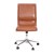 Flash Furniture GO-21111-BR-GG Mid-Back Armless Swivel Cognac LeatherSoft Task Office Chair with Adjustable Chrome Base addl-10