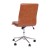 Flash Furniture GO-21111-BR-GG Mid-Back Armless Swivel Cognac LeatherSoft Task Office Chair with Adjustable Chrome Base addl-7