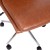 Flash Furniture GO-21111-BR-GG Mid-Back Armless Swivel Cognac LeatherSoft Task Office Chair with Adjustable Chrome Base addl-8
