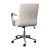 Flash Furniture GO-21111B-TAUPE-CHR-GG Designer Executive Taupe LeatherSoft Office Chair with Brushed Chrome Base and Arms addl-7