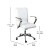 Flash Furniture GO-21111B-WH-CHR-GG Designer Executive White LeatherSoft Office Chair with Brushed Chrome Base and Arms addl-4