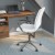 Flash Furniture GO-21111B-WH-CHR-GG Designer Executive White LeatherSoft Office Chair with Brushed Chrome Base and Arms addl-5