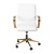 Flash Furniture GO-21111B-WH-GLD-GG White Designer Executive LeatherSoft Office Chair with Brushed Gold Base and Arms addl-10