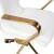 Flash Furniture GO-21111B-WH-GLD-GG White Designer Executive LeatherSoft Office Chair with Brushed Gold Base and Arms addl-8