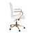 Flash Furniture GO-21111B-WH-GLD-GG White Designer Executive LeatherSoft Office Chair with Brushed Gold Base and Arms addl-9