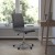 Flash Furniture GO-21111-GY-GG Mid-Back Armless Swivel Gray LeatherSoft Task Office Chair with Adjustable Chrome Base addl-1