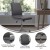 Flash Furniture GO-21111-GY-GG Mid-Back Armless Swivel Gray LeatherSoft Task Office Chair with Adjustable Chrome Base addl-3