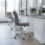 Flash Furniture GO-21111-GY-GG Mid-Back Armless Swivel Gray LeatherSoft Task Office Chair with Adjustable Chrome Base addl-5