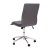 Flash Furniture GO-21111-GY-GG Mid-Back Armless Swivel Gray LeatherSoft Task Office Chair with Adjustable Chrome Base addl-7