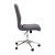 Flash Furniture GO-21111-GY-GG Mid-Back Armless Swivel Gray LeatherSoft Task Office Chair with Adjustable Chrome Base addl-9