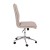 Flash Furniture GO-21111-TAUPE-GG Mid-Back Armless Swivel Taupe LeatherSoft Task Office Chair with Adjustable Chrome Base addl-9