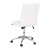 Flash Furniture GO-21111-WH-GG Mid-Back Armless Swivel White LeatherSoft Task Office Chair with Adjustable Chrome Base addl-7