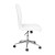 Flash Furniture GO-21111-WH-GG Mid-Back Armless Swivel White LeatherSoft Task Office Chair with Adjustable Chrome Base addl-9