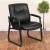 Flash Furniture GO-2136-GG Big & Tall 500 lb. Black LeatherSoft Executive Side Reception Chair with Sled Base addl-1