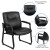 Flash Furniture GO-2136-GG Big & Tall 500 lb. Black LeatherSoft Executive Side Reception Chair with Sled Base addl-4