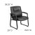 Flash Furniture GO-2136-GG Big & Tall 500 lb. Black LeatherSoft Executive Side Reception Chair with Sled Base addl-5