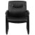 Flash Furniture GO-2136-GG Big & Tall 500 lb. Black LeatherSoft Executive Side Reception Chair with Sled Base addl-9