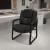 Flash Furniture GO-2138-GG Black LeatherSoft Reception Side Chair addl-1