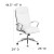 Flash Furniture GO-2192-WH-GG White High Back LeatherSoft Executive Swivel Office Chair with Chrome Base and Arms addl-5