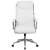 Flash Furniture GO-2192-WH-GG White High Back LeatherSoft Executive Swivel Office Chair with Chrome Base and Arms addl-9