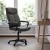 Flash Furniture GO-2196-1-GG Black High Back LeatherSoft Executive Swivel Office Chair with Arms addl-1