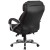Flash Furniture GO-2222-GG Big & Tall 500 lb. Black LeatherSoft Executive Ergonomic Office Chair with Chrome Base and Arms addl-3