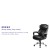 Flash Furniture GO-2223-BK-GG Big & Tall 500 lb. Black LeatherSoft Executive Ergonomic Office Chair with Adjustable Headrest addl-4
