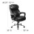 Flash Furniture GO-2223-BK-GG Big & Tall 500 lb. Black LeatherSoft Executive Ergonomic Office Chair with Adjustable Headrest addl-6