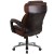 Flash Furniture GO-2223-BN-GG Big & Tall Brown LeatherSoft Executive Swivel Office Chair with Headrest and Wheels addl-7