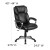 Flash Furniture GO-2236M-BK-GG Mid-Back Black LeatherSoft Executive Swivel Office Chair with Padded Arms addl-5
