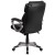 Flash Furniture GO-2236M-BK-GG Mid-Back Black LeatherSoft Executive Swivel Office Chair with Padded Arms addl-6
