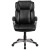 Flash Furniture GO-2236M-BK-GG Mid-Back Black LeatherSoft Executive Swivel Office Chair with Padded Arms addl-9