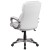 Flash Furniture GO-2236M-WH-GG Mid-Back White LeatherSoft Executive Swivel Office Chair with Padded Arms addl-6