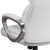 Flash Furniture GO-2236M-WH-GG Mid-Back White LeatherSoft Executive Swivel Office Chair with Padded Arms addl-7