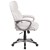 Flash Furniture GO-2236M-WH-GG Mid-Back White LeatherSoft Executive Swivel Office Chair with Padded Arms addl-8