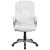 Flash Furniture GO-2236M-WH-GG Mid-Back White LeatherSoft Executive Swivel Office Chair with Padded Arms addl-9