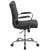 Flash Furniture GO-2240-BK-GG Mid-Back Black Vinyl Executive Swivel Office Chair with Chrome Base and Arms addl-8