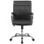 Flash Furniture GO-2240-BK-GG Mid-Back Black Vinyl Executive Swivel Office Chair with Chrome Base and Arms addl-9