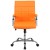 Flash Furniture GO-2240-ORG-GG Mid-Back Orange Vinyl Executive Swivel Office Chair with Chrome Base and Arms addl-10