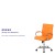 Flash Furniture GO-2240-ORG-GG Mid-Back Orange Vinyl Executive Swivel Office Chair with Chrome Base and Arms addl-4