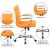 Flash Furniture GO-2240-ORG-GG Mid-Back Orange Vinyl Executive Swivel Office Chair with Chrome Base and Arms addl-5