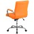 Flash Furniture GO-2240-ORG-GG Mid-Back Orange Vinyl Executive Swivel Office Chair with Chrome Base and Arms addl-7