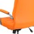 Flash Furniture GO-2240-ORG-GG Mid-Back Orange Vinyl Executive Swivel Office Chair with Chrome Base and Arms addl-8