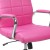 Flash Furniture GO-2240-PK-GG Mid-Back Pink Vinyl Executive Swivel Office Chair with Chrome Base and Arms addl-11