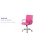 Flash Furniture GO-2240-PK-GG Mid-Back Pink Vinyl Executive Swivel Office Chair with Chrome Base and Arms addl-4