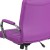 Flash Furniture GO-2240-PUR-GG Mid-Back Purple Vinyl Executive Swivel Office Chair with Chrome Base and Arms addl-10