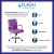 Flash Furniture GO-2240-PUR-GG Mid-Back Purple Vinyl Executive Swivel Office Chair with Chrome Base and Arms addl-3