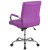 Flash Furniture GO-2240-PUR-GG Mid-Back Purple Vinyl Executive Swivel Office Chair with Chrome Base and Arms addl-6